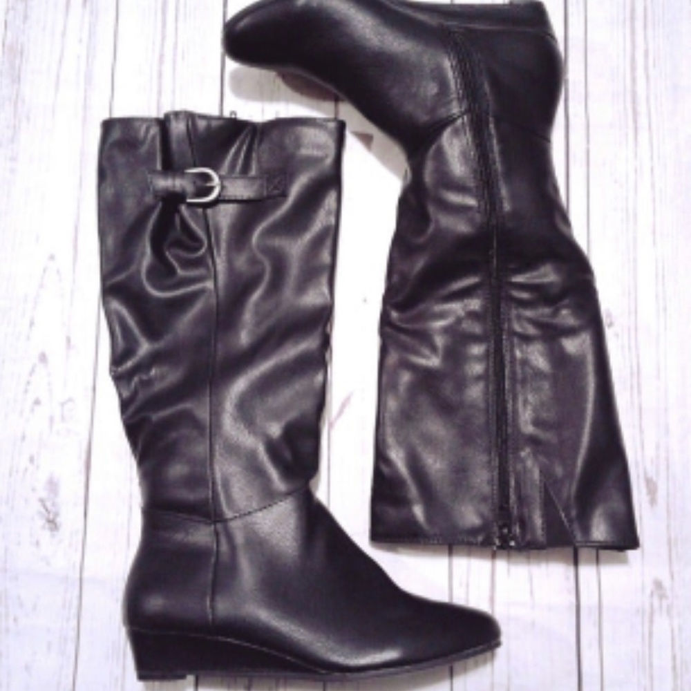 Style & Co Rainne Wedge Riding Boots Size I